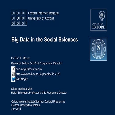 Meyer Big Data SDP13
