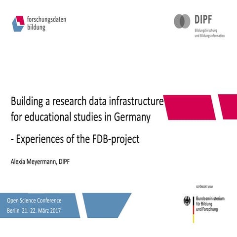 Alexia Meyermann: Building a research infrastructure for educational ...