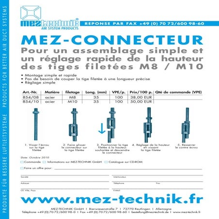 Mez parallelverbinder f