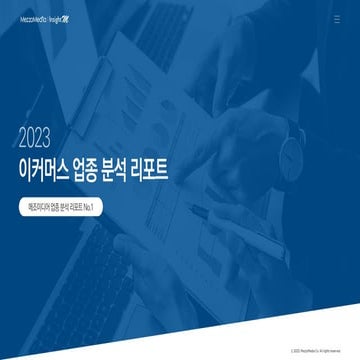 [메조미디어] 2023 이커머스 업종 분석 리포트