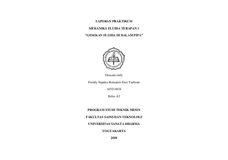 Analisis Gesekan Fluida Di Dalam Pipa
