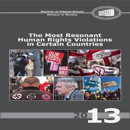 MFA report “The Most Resonant Human Rights Violations in Certain Countries 2013”