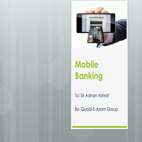 Mobile banking project | PPT