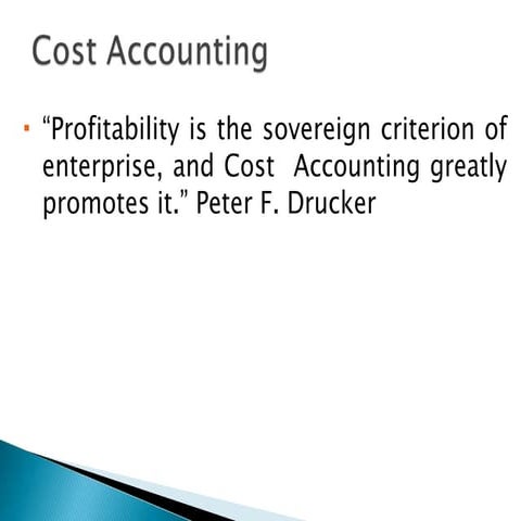 Mfc cost accounting