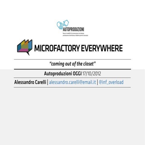 MFE @ Autoproduzioni Polimi