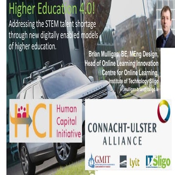Higher Ed 4.0 - Addressing the STEM shortage through new models of higher education.