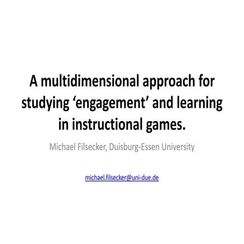 Mfilsecker engagement and educational games