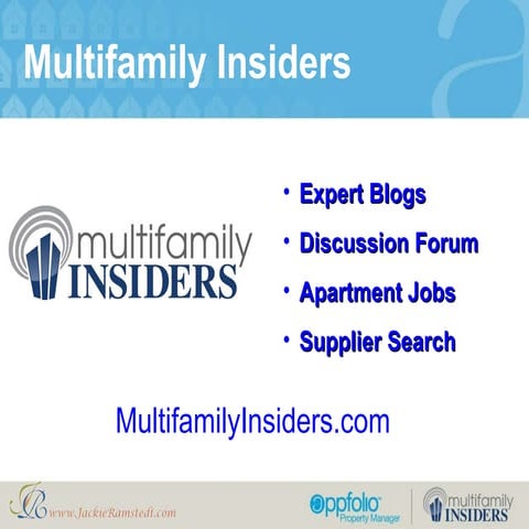 Jackie Ramstedt Webinar - Top Resident Retention Strategies To Get Customers ...