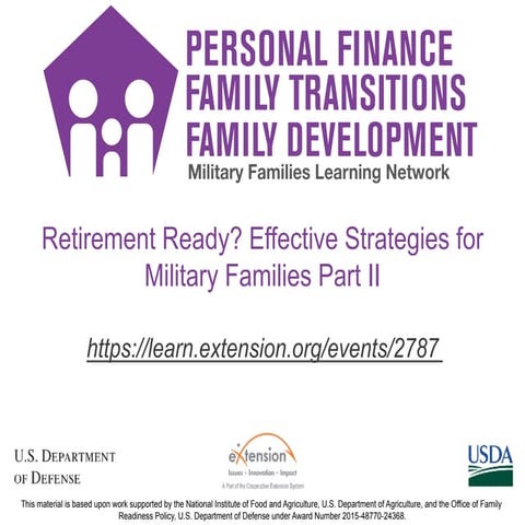 Retirement Ready Part 2 Power Point (Slide Share)
