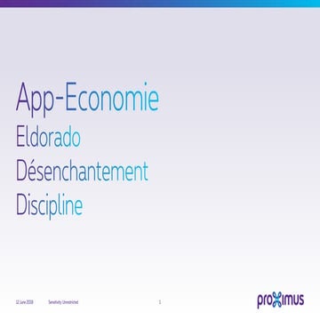 App-Economie Eldorado Désenchatement Discipline