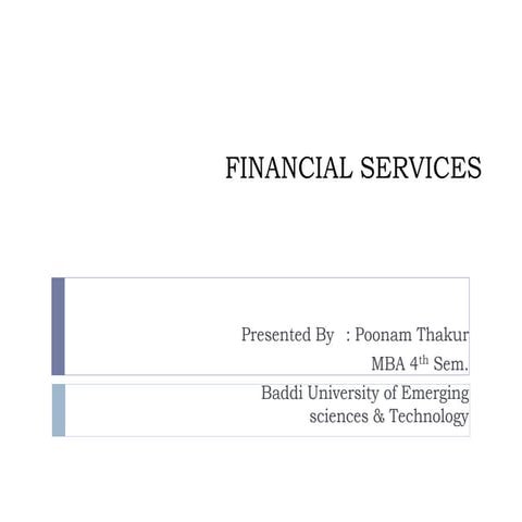 Financial services