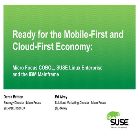 Micro Focus at #SUSECon 2015