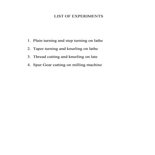 Manufacturing technology lab-1 | DOC