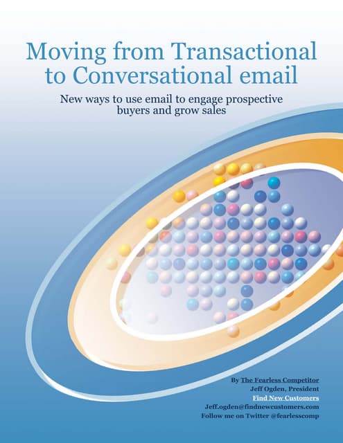 Moving from Transactional to Conversational Email Marketing