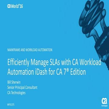 Efficiently Manage SLAs using Predictive Analytics with CA Workload Automatio...