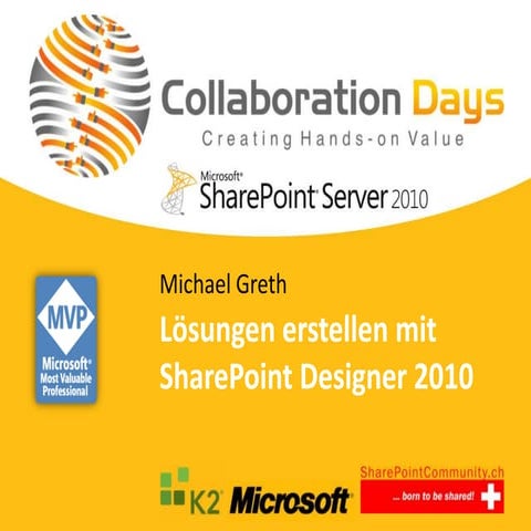 Lösungen erstellen mit SharePoint Designer 2010