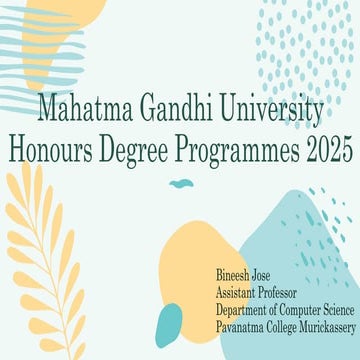 MGU-UGP Implementation.pptx The details regarding MGU Ugp program | PPTX