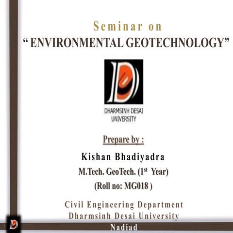 Environmental Geotechnology