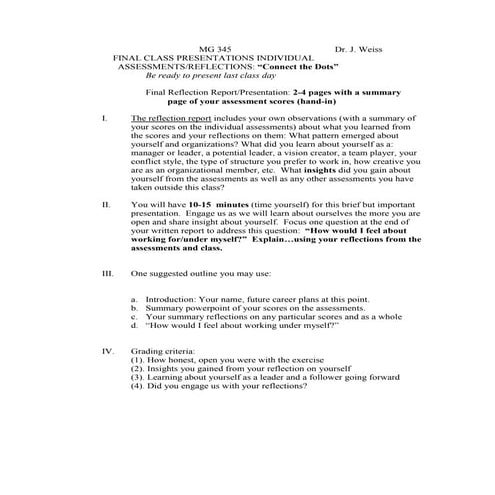 Mg 345 assessment score report.presentation