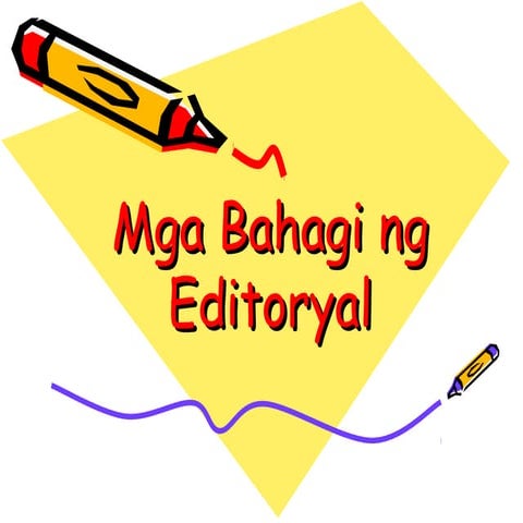 Mga bahagi ng editoryal