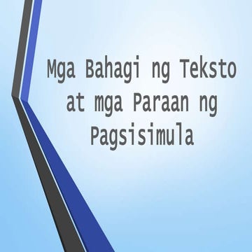 Mga Bahagi ng Teksto at mga Paraan.pptx