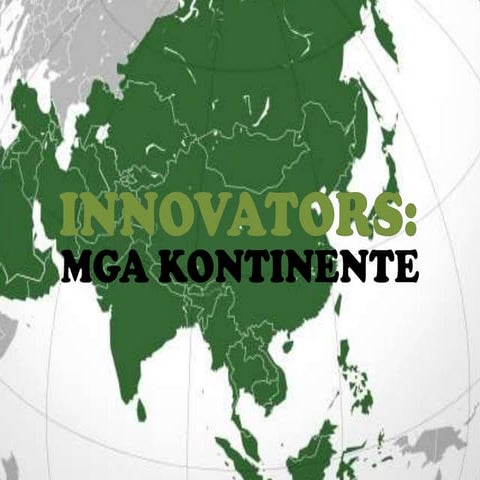 Mga kontinente - reports - quarter 1 - 3rd year
