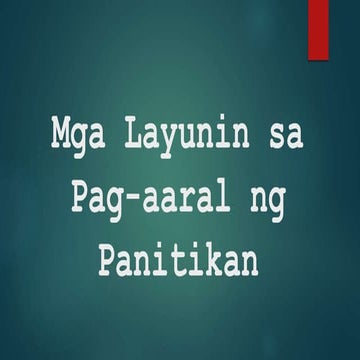 Mga Layunin sa Pagtuturo ng Panitikan.pptx