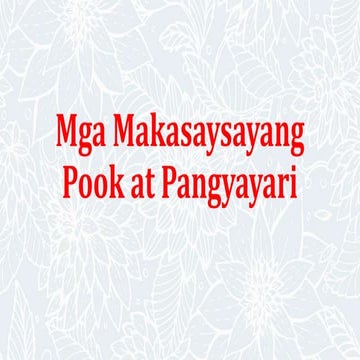 Mga Makasaysayang Pook at Pangyayari