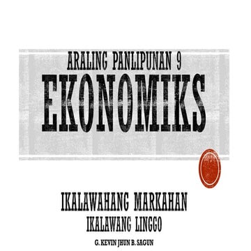 Mga salik na nakaaapekto sa demand