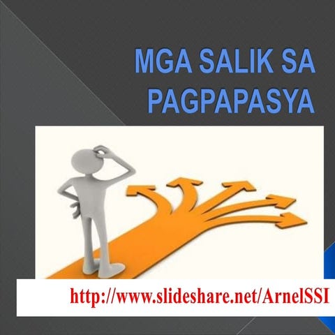 Mga salik sa pagpapasya