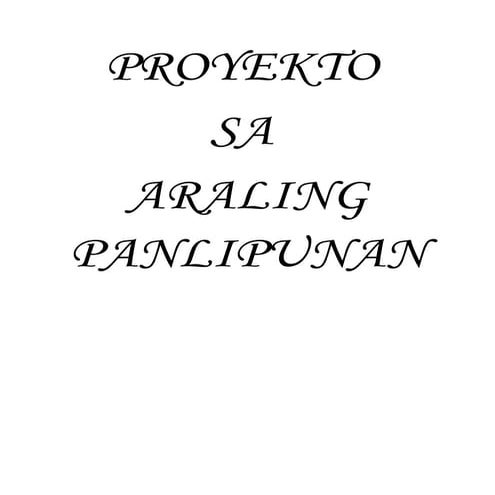 MGA SEKTOR NG EKONOMIYA