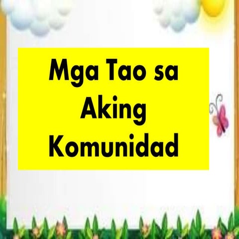 Mga Tao Sa Aking Komunidad