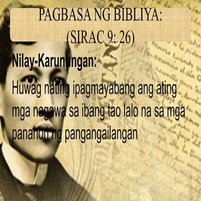 Filipino 9 Mga Tauhan ng Noli Me Tangere