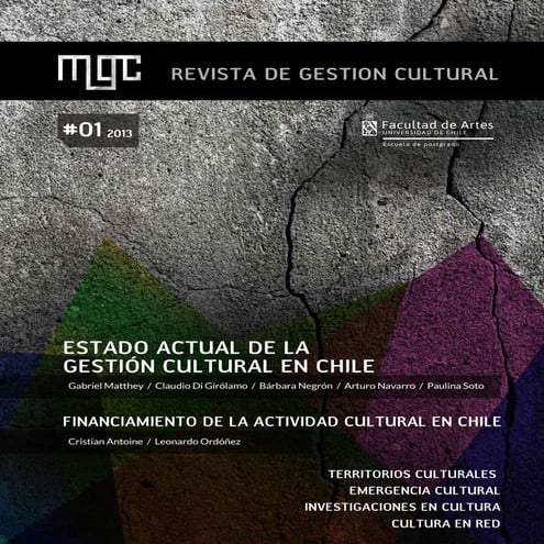 Mgc revista gestión cultural n°1