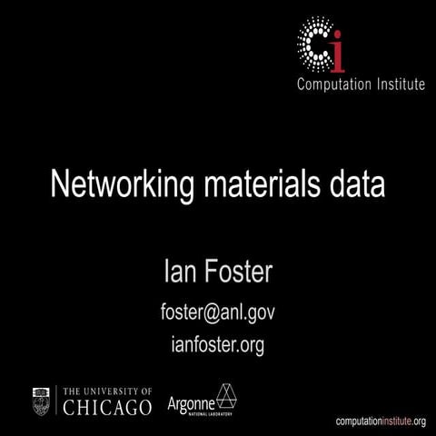 Networking Materials Data