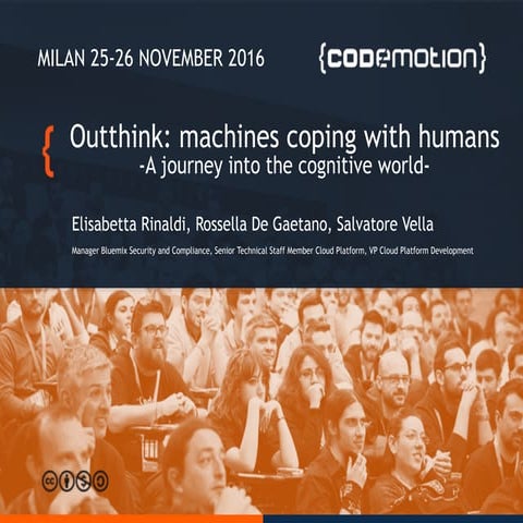 Outthink: machines coping with humans. A journey into the cognitive world - E...
