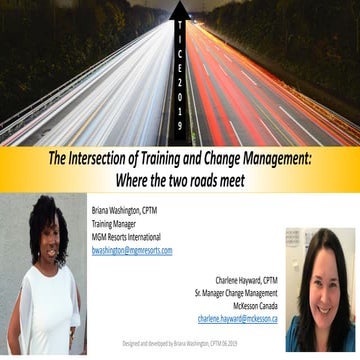 The Intersection of Training and Change Management: Where the two roads meet