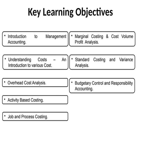 Mgmt Accounting for a business  of automation
