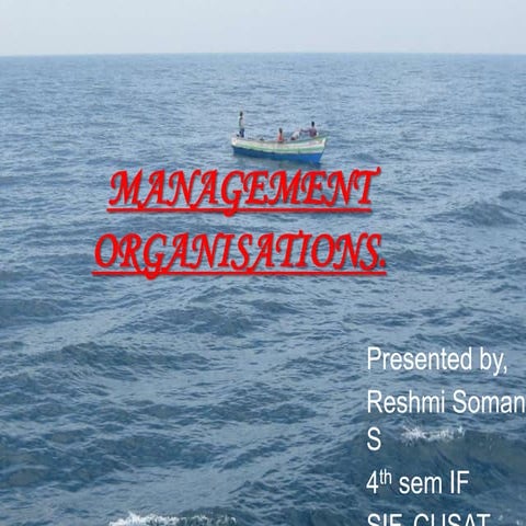 Mgmt organisations  reshmiii