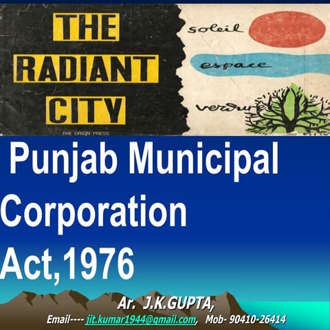 Municipal Corporation Act,1976 .ppt