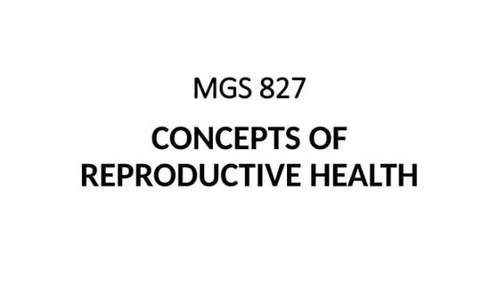 Sexual and reproductive health and rights | PPTX | Reproductive Health ...