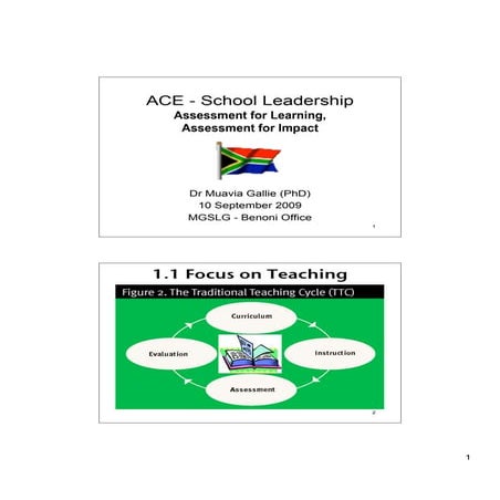MGSLG   Assessment for Learning and Impact