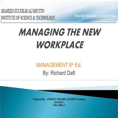 Managing The New Workplace By Richard 