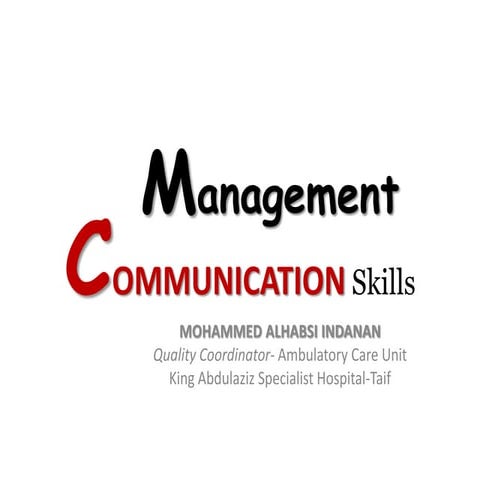 management communication skills