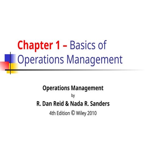 operations management power point presen