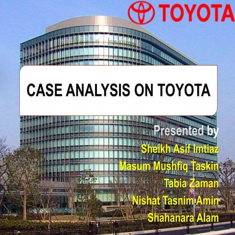 Case Analysis on Toyota