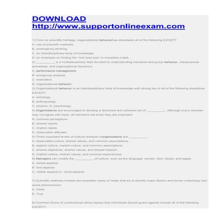 Mgt 307 final exam 1