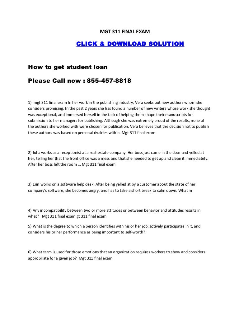 Final exam mgt 311 essay example 07 picture