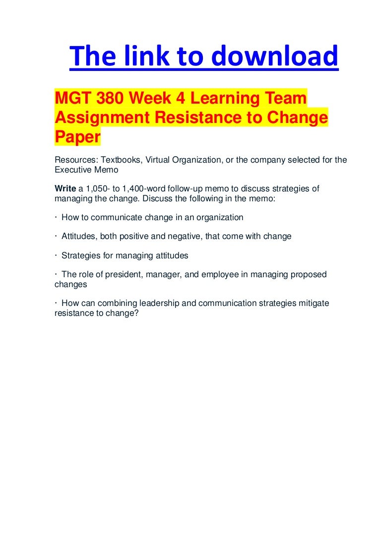Mgt 311 week 4 team assignment essay 04 picture