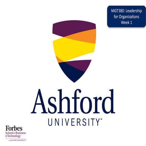 MGT380 Week 1 Instructor Guidance